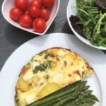 Feta-frittata-asparagus-salad