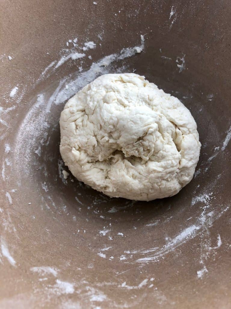 Flatbread dough in ball