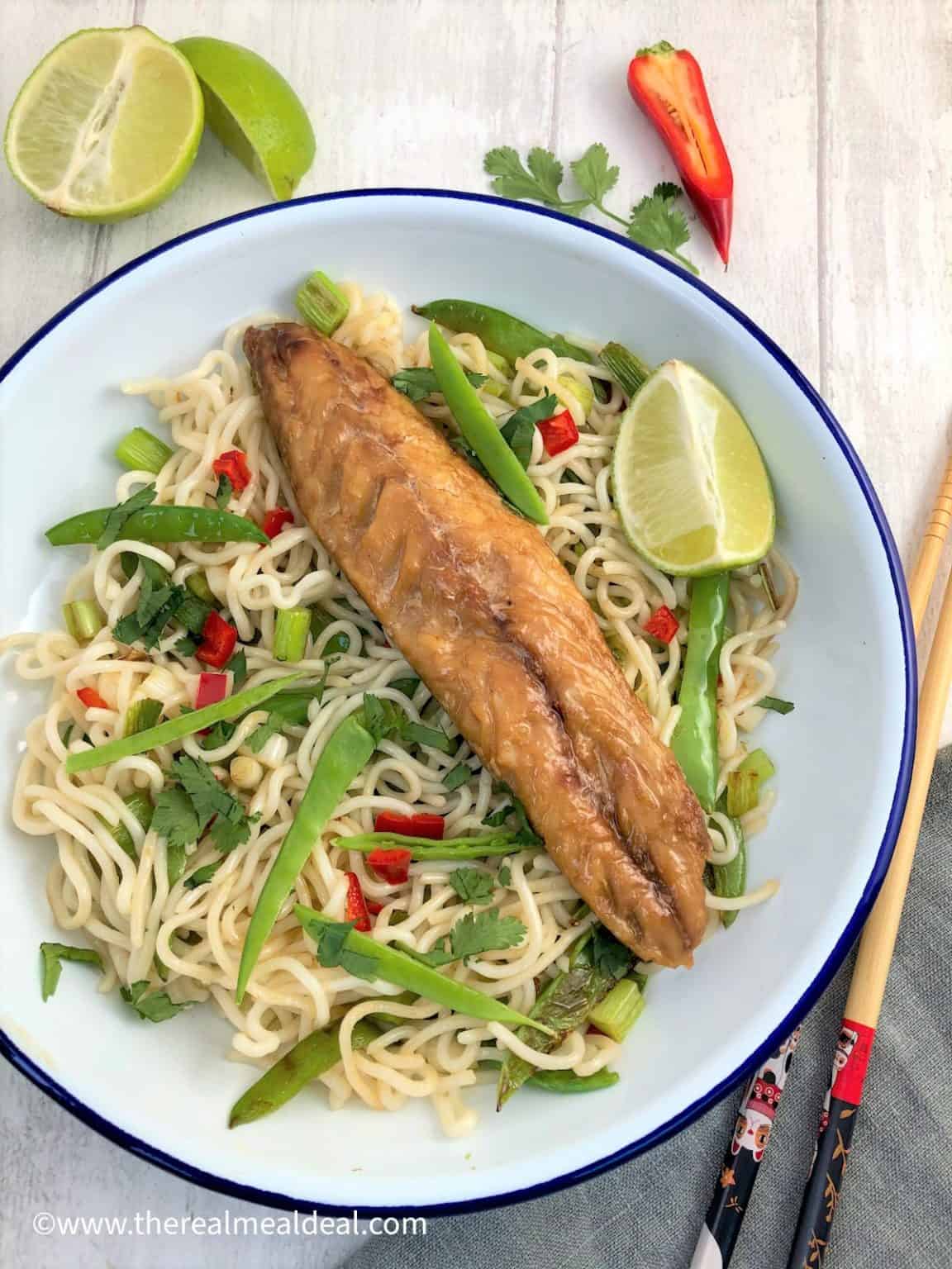 Smoked Mackerel Salad with Asian Noodles The Real Meal Deal
