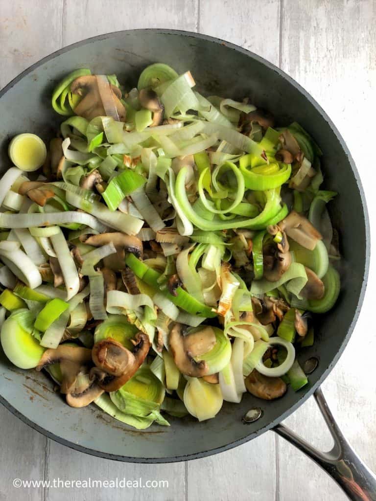 Creamy Chicken Leek and Mushroom Pasta - The Real Meal Deal
