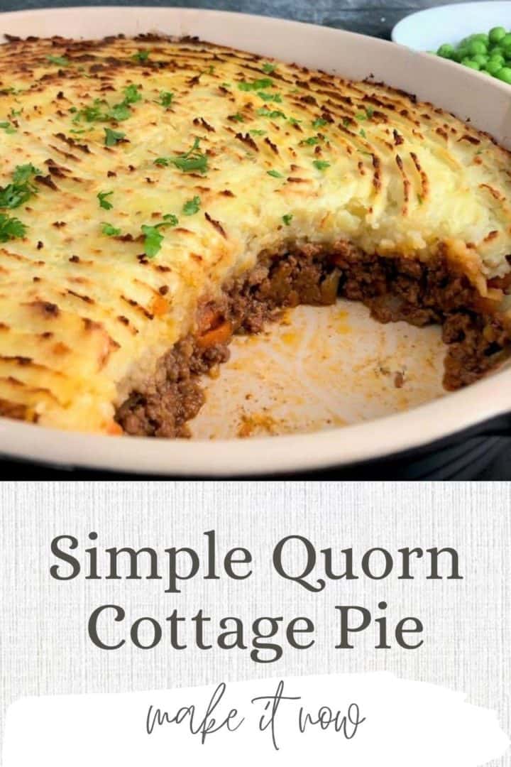 easy quorn cottage pie pinterest image