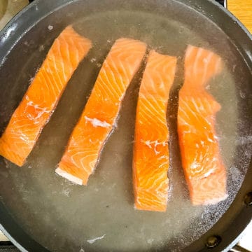 salmon creme fraiche pasta salmon poaching