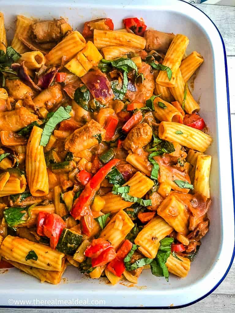 Creamy Sausage and Vegetable Pasta Bake The Real Meal Deal