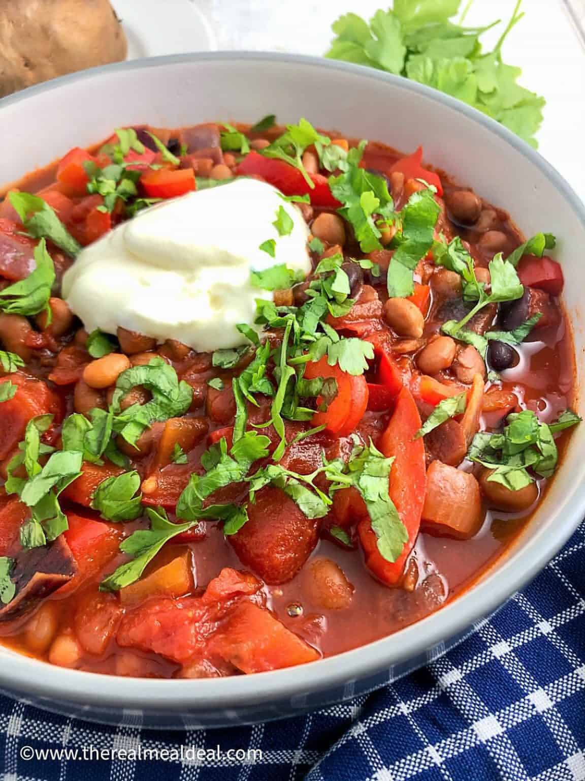 Hungarian Vegetarian Bean Goulash The Real Meal Deal