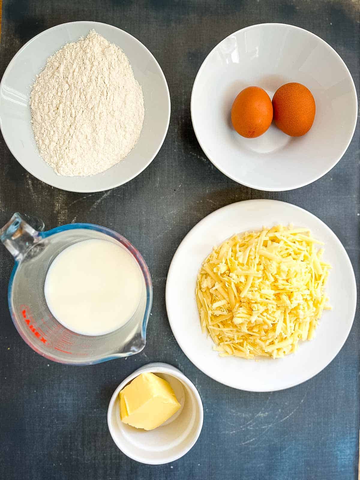 ingredients for cheese flan