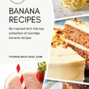 collage of 30 banana recipes