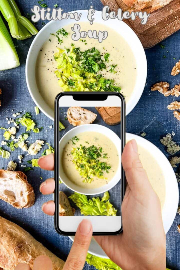 stilton and celery soup pinterest image