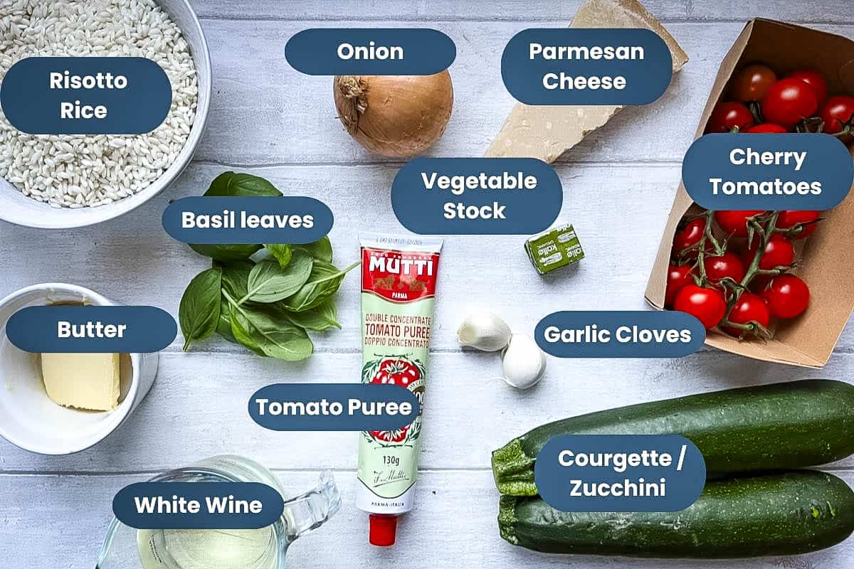 Tomato and Courgette Risotto The Real Meal Deal