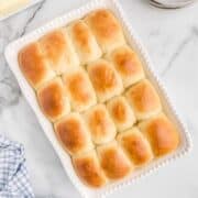 tray of potato rolls