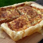 quiche lorraine with leftover pulled gammon.