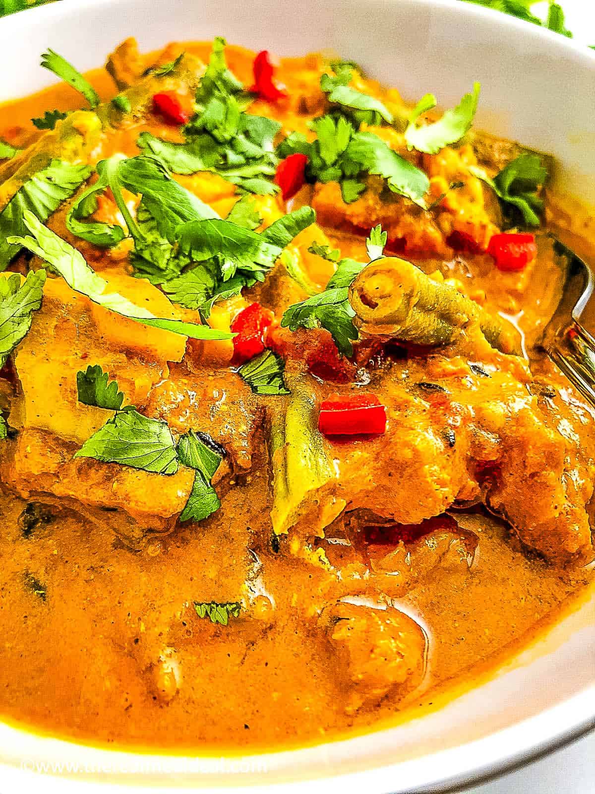 south Indian keralan fish curry recipe with coconut milk.