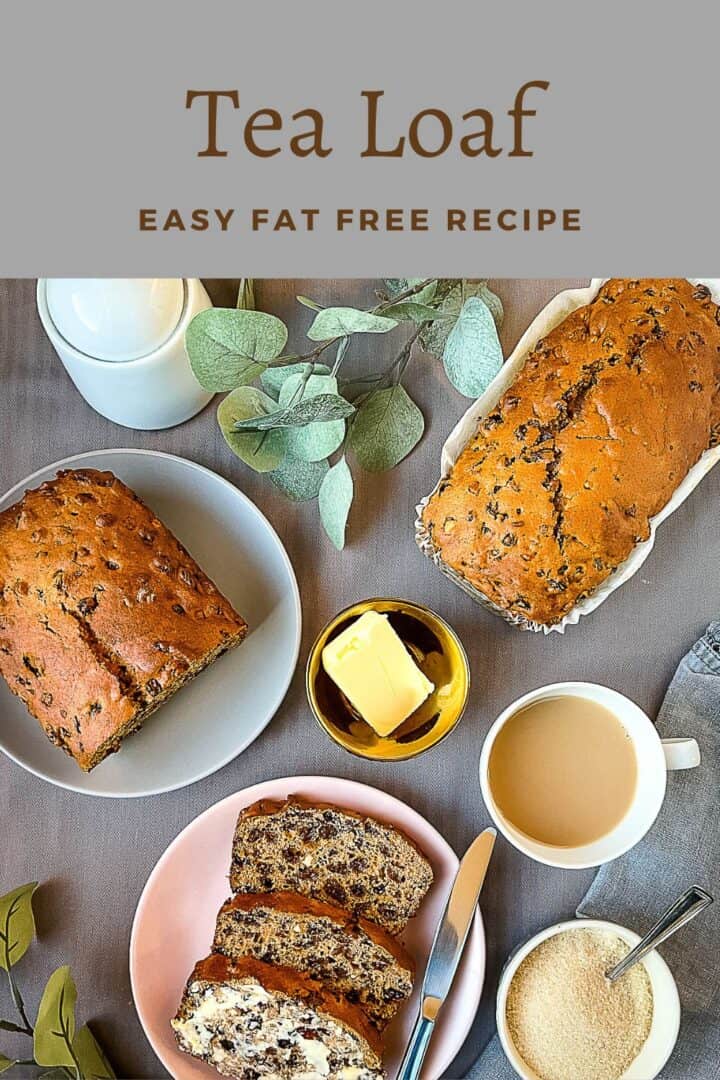 fat free cake with dried mixed fruit.